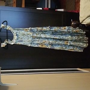 Light blue floral maxi